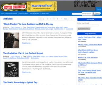 Moviefanfare.com(Classic Movie Articles) Screenshot