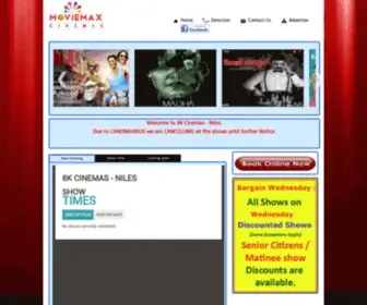 Moviemaxcinemas.com(Buy Theater Insurance) Screenshot