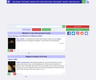 Moviemistakes.com(Movie mistakes) Screenshot
