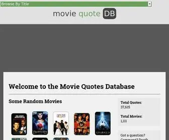 Moviequotedb.com(Movie Quotes Database) Screenshot