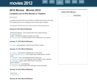 Movies2012.com(Movies 2012) Screenshot