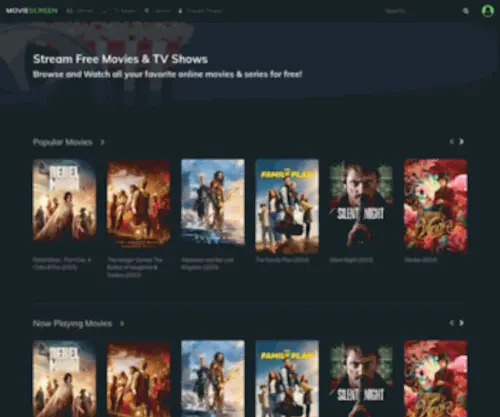Moviescreen.biz(Stream Free Movies & TV Shows) Screenshot