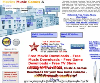 MoviesmusicGamesandmore.com(Download free movies) Screenshot