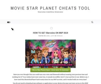 Moviestarplanetcheatstool.com(Starcoins Limitless Generator) Screenshot