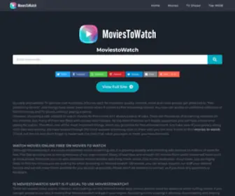Moviestowatch.tv(Watch TV Shows Online Free) Screenshot