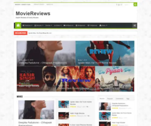 Movieviews.co.in(Depth Review of Every Movies) Screenshot