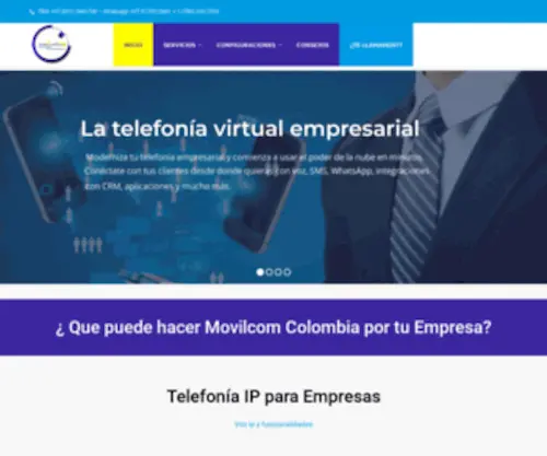 Movilcomcolombia.com(Telefonia Ip y Marketing Digital para empresas) Screenshot