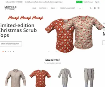 Movilleclothing.com(Irish Nursing Uniform and Shirt Makers) Screenshot