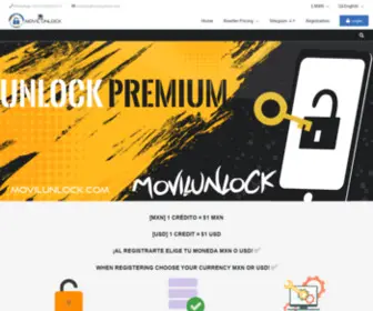 Movilunlock.com(GSMSERVER) Screenshot