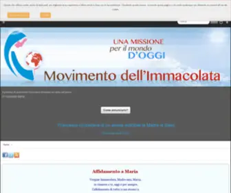 Movimentodellimmacolata.it(Movimento dell'Immacolata) Screenshot