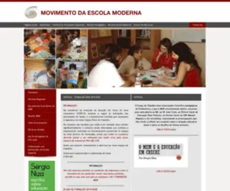 Movimentoescolamoderna.pt(Movimento Escola Moderna) Screenshot