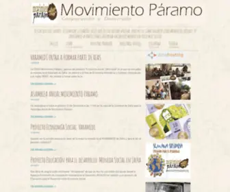 Movimientoparamo.org(ONGD Movimiento Páramo) Screenshot