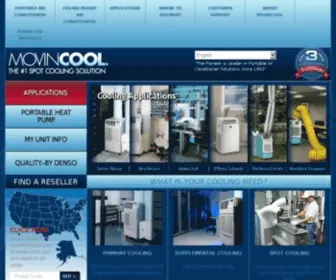 Movincool.com(The #1 Portable Spot Cooling Solution) Screenshot