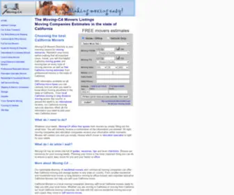 Moving-CA.com(Moving-CA Movers Index) Screenshot