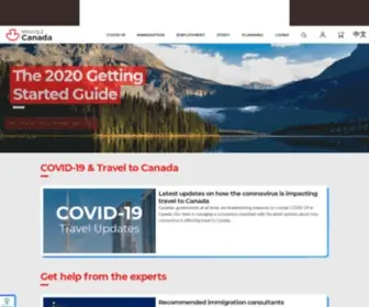 Moving2Canada.com(Tools and resources for anyone moving to Canada) Screenshot