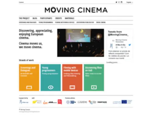 Movingcinema.eu(Moving Cinema) Screenshot