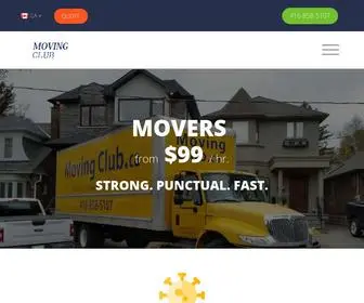 Movingclub.ca(Moving Club Company) Screenshot