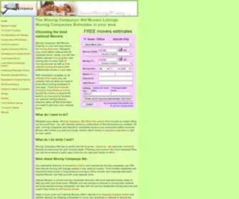 Movingcompanys.net(Moving Companys Net Movers Index) Screenshot