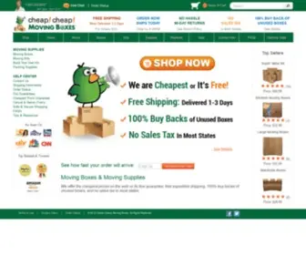 Movingdayboxes.com(Moving Boxes Blankets and Supplies) Screenshot