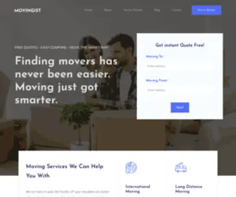 Movingist.com(Jupiter X Templates) Screenshot
