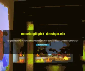 Movinglight-Design.ch(Schafft Lichtprojektionen) Screenshot