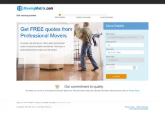 Movingmatrix.com(Free Movers Quotes) Screenshot