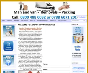 Movingservicelondon.co.uk(Moving company) Screenshot