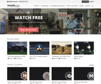 Moviola.com(Moviola Where Filmmakers Come to Learn and Develop) Screenshot