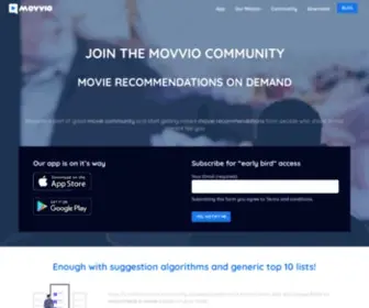 Movvio.com(Movie Recommendation App) Screenshot