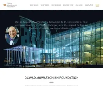 Mowafaghianfoundation.com(The Djavad Mowafaghian Foundation's mandate) Screenshot