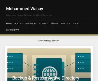 Mowasay.com(Dallas based Design Technologist & Hybrid Developer) Screenshot