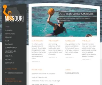 Mowaterpolo.com(Missouri Water Polo) Screenshot