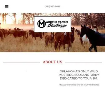 Mowdyranch.com(Mowdy Ranch Mustangs) Screenshot