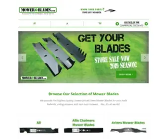 Mowerblades.com(Discount Mower Blades) Screenshot