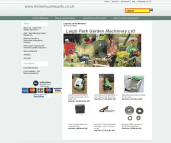 Mowerspareparts.co.uk(Leigh Park Garden Machinery lawn mower sales servicing repair spare parts trowbridge wiltshire) Screenshot