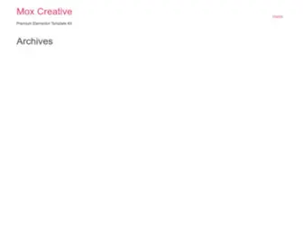 Moxcreative.com(Premium Elementor Template Kit) Screenshot