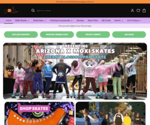 Moxirollerskates.com(Moxi Roller Skate Shop) Screenshot