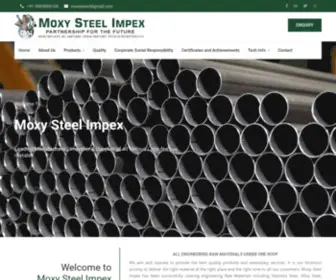 Moxysteel.com(Moxy Steel Impex) Screenshot