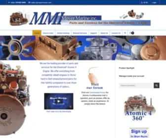 Moyermarine.com(Marine engines) Screenshot