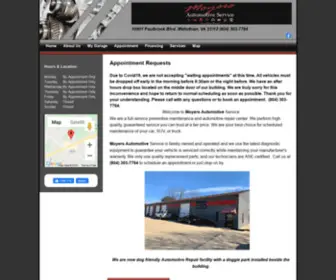 Moyersautoservice.com(Moyers Automotive Service) Screenshot