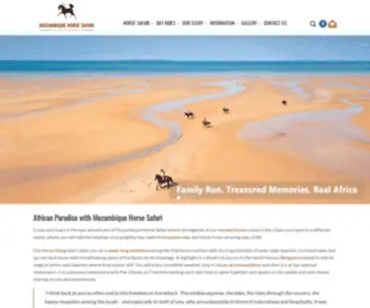 Mozambiquehorsesafari.com(Mozambique Horse Safari) Screenshot
