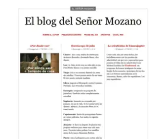 Mozano.es(El blog del Señor Mozano) Screenshot