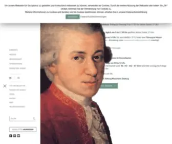 Mozart.at(Internationale Stiftung Mozarteum) Screenshot