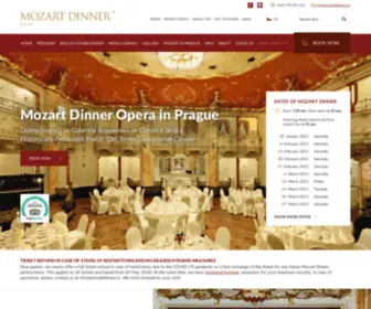 Mozartdinner.cz(Mozart Dinner Prague) Screenshot