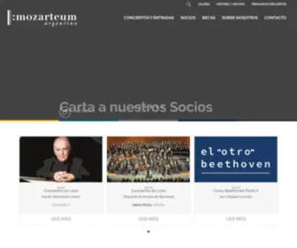 Mozarteumargentino.org(Mozarteum argentino) Screenshot