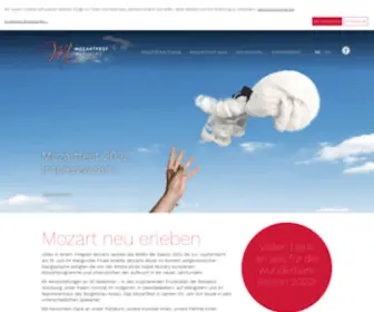 Mozartfest.de(Mozartfest Würzburg) Screenshot