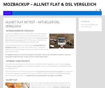 Mozbackup.de(Allnet Flat im Test) Screenshot