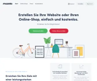 Mozello.ch(Der schnellste Weg zu Ihrer Website) Screenshot