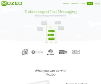 Mozeo.com(Business Text Messaging Software) Screenshot