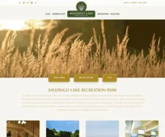 Mozingolake.com(Mozingo Lake Recreation Park) Screenshot